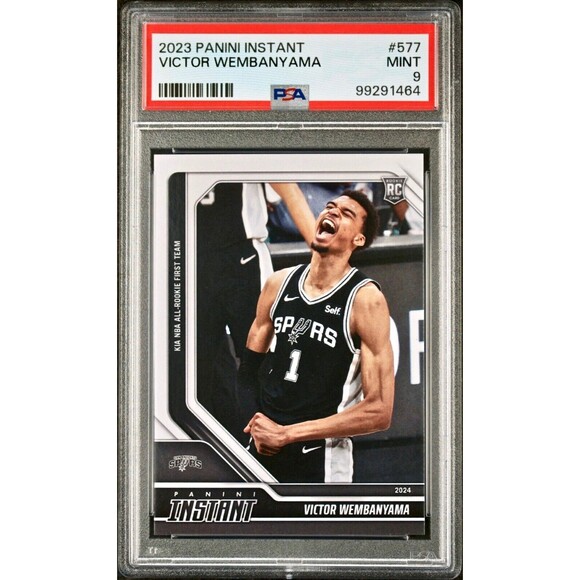 Victor Wembanyama 2023 Panini NBA All-Rookie 1st Team 577 Rookie Card PSA 9 Mint - Picture 1 of 2